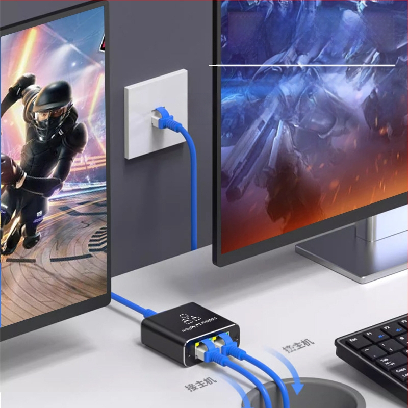 Ly2420 gigabaidine võrgujaotur, üks kuni neli samaaegset internetiühendust, Rj45 võrgupordi hargneja, tehase otsemüük