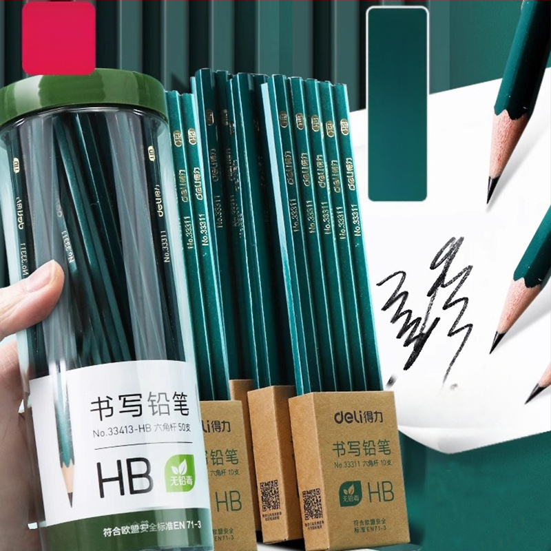 „Deli 2B“ pieštukas pradinių klasių mokiniams, netoksiškas Hb, pirmos ir antros klasės darželio egzaminų rašymui, vaikų eskizų piešimui