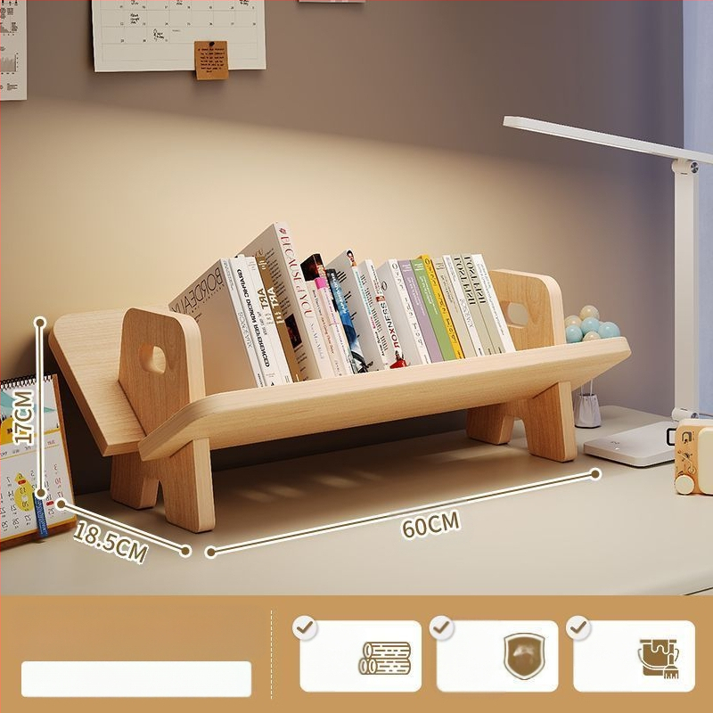 Õpilaste laste laud Raamaturiiul Laud Lihtne Lihtne Täispuidust Hoiustamisriiul Hoiustamis Ühiselamu Lauaraamatud
