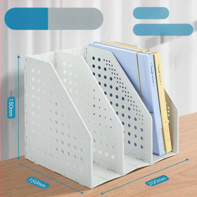 Сгъваема рамка за файлове Deli TB505, настолна поставка за файлове, офисна многослойна поставка за файлове, разтеглива поставка за книги