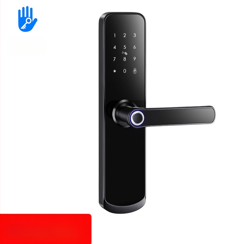 Piiriülene Kagu-Aasia korteri kontori sisemine puidust ukse sõrmejäljelukk WiFi TTLOCKAPP elektrooniline numbrilukk