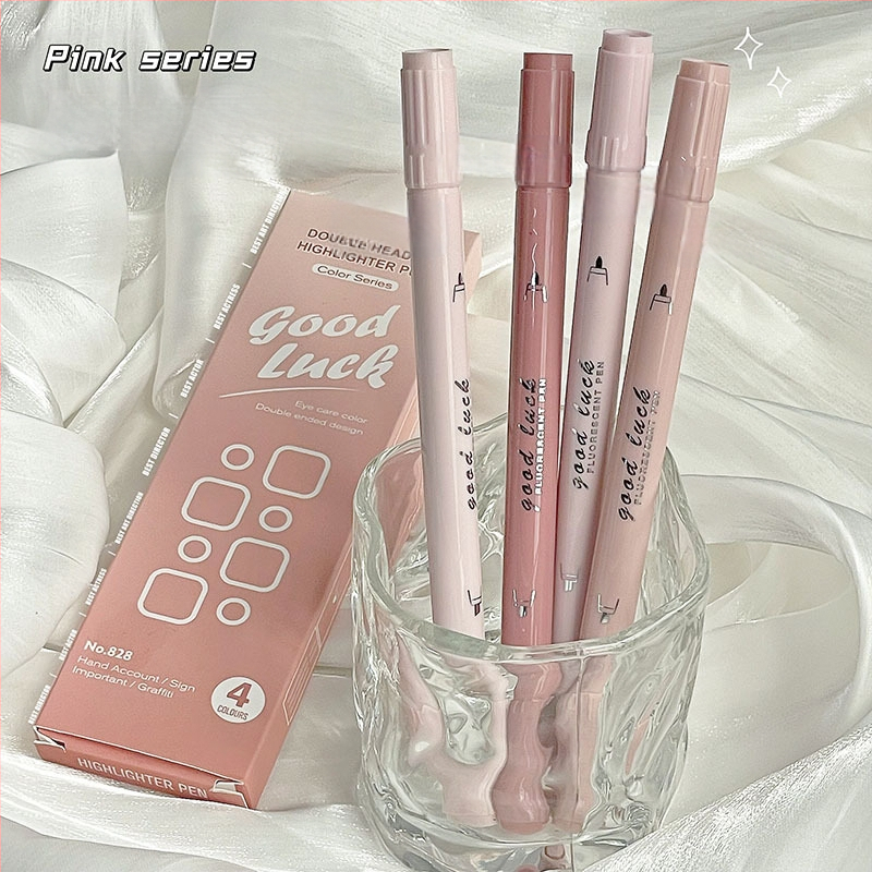 Dvigalvis fluorescencinis rašiklis, gradiento žymėjimo rašiklis, spalvų brūkšnys, raktas. Pastabos Nr. Fluorescencinis sidabro šviesos fluorescencinis rašiklis ranka, sąskaita, kanceliarinės prekės