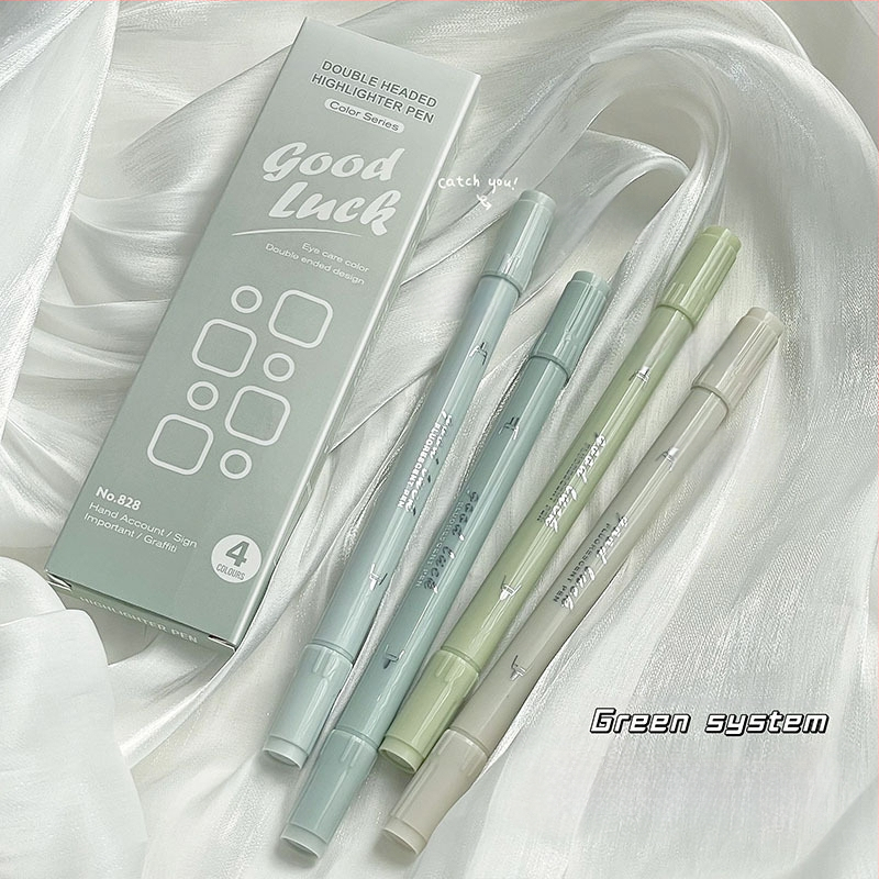 Dvigalvis fluorescencinis rašiklis, gradiento žymėjimo rašiklis, spalvų brūkšnys, raktas. Pastabos Nr. Fluorescencinis sidabro šviesos fluorescencinis rašiklis ranka, sąskaita, kanceliarinės prekės