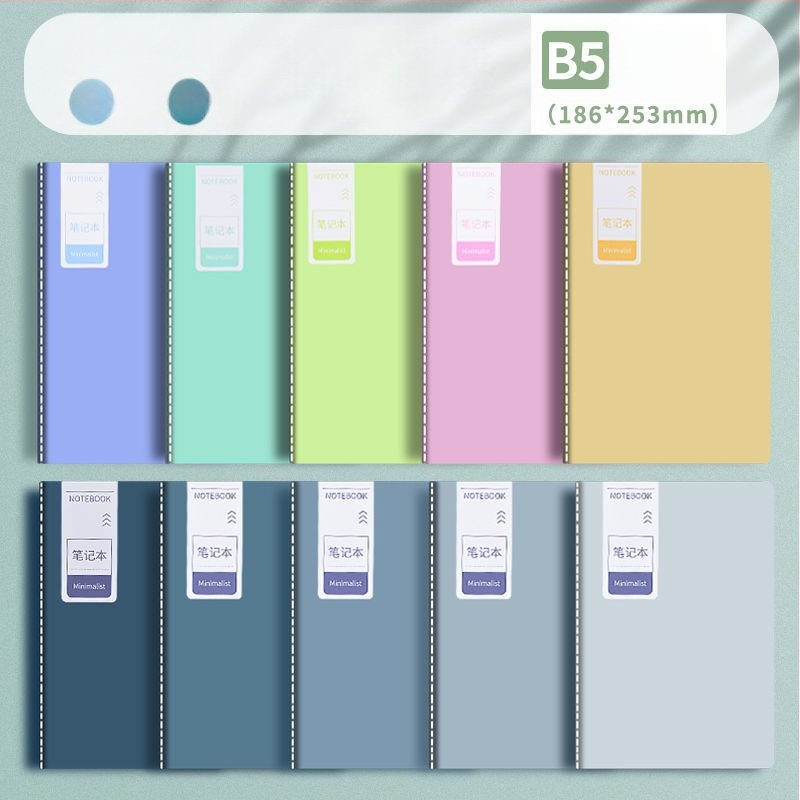 Pehme koopia hulgimüük lihtne märkmik märkmik odav väärtuslik A5 harjutusraamat B5 päevik A4 mustandipaberraamat