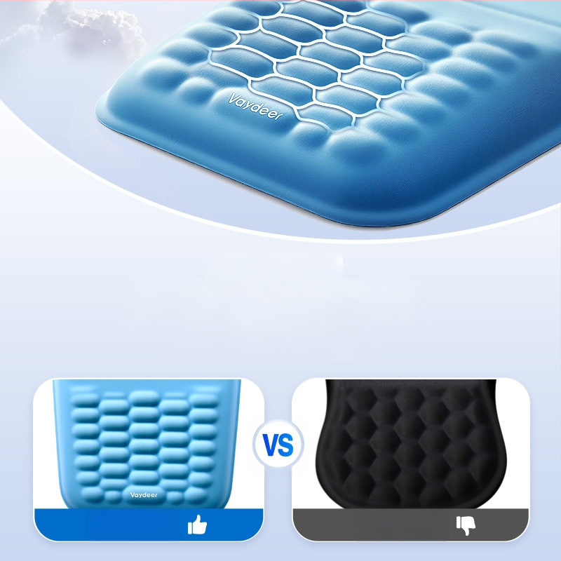 Mäluvahust randmehiirepadi, pehme, aeglaselt tagasilöögiga, nahasõbralik, lihtne kontoripadi, silikoonist randmehiirepadi