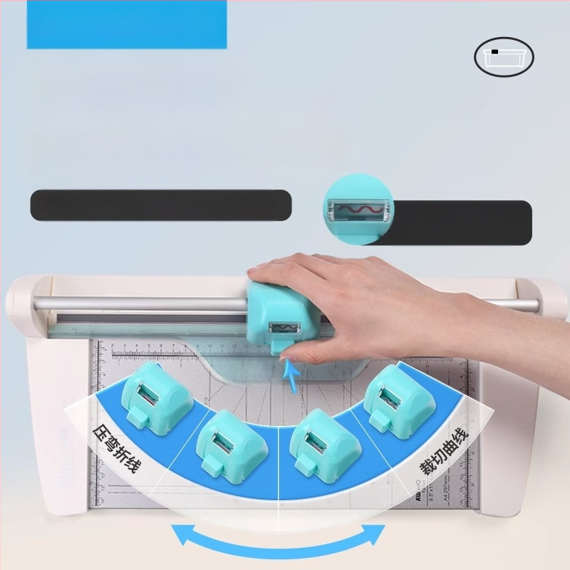 Kedeyou KWTRIO 13048 многофункционален метален нож за хартия, нож за тежко рязане четири в едно