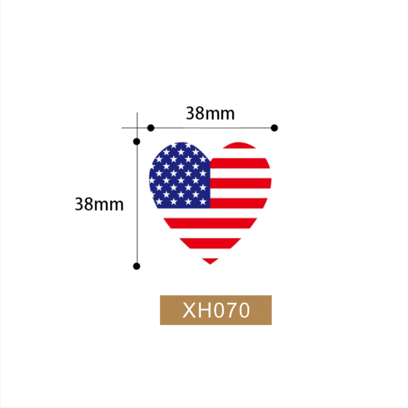 XH070 ja XH071 ja XH072 USA iseseisvuspäeva hääletamise ja üldvalimiste kleebised. National Tide'i trükkimine ja kaubanduse loomine.