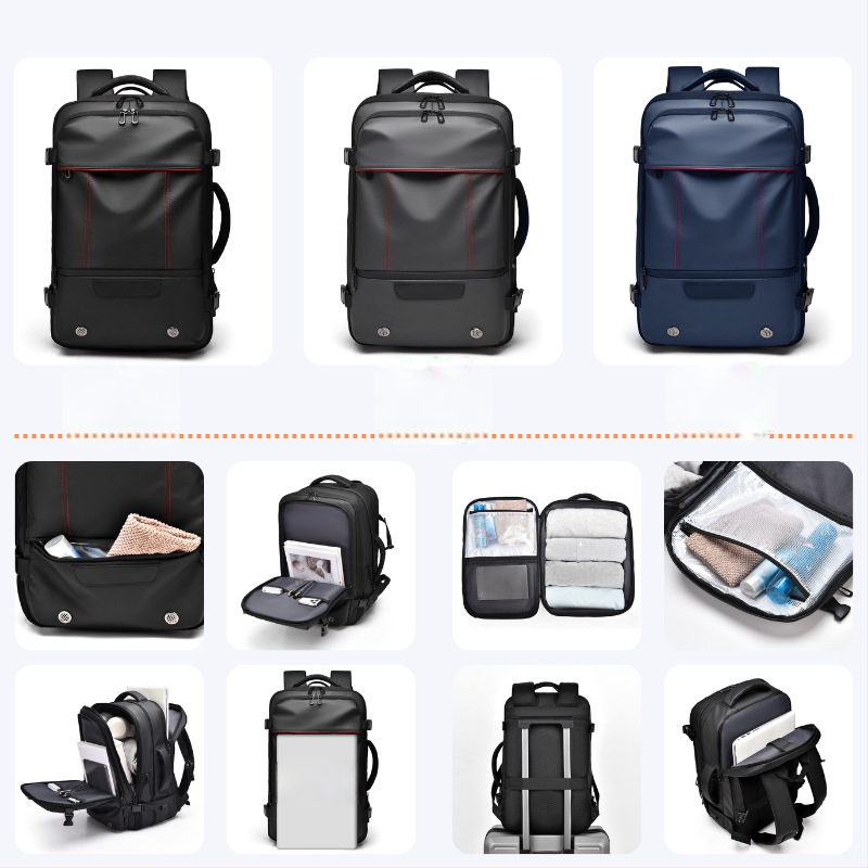 Piiriülene laiendatav suure mahutavusega seljakott, arvutikott, meeste tipptasemel äriseljakott, reisikott