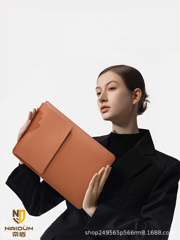 „Nai Dun“ naujas nemagnetinis nešiojamojo kompiuterio vidinis krepšys, skirtas „Apple M2“, „Huawei“, „Lenovo Xiaoxin“ 14 colių odiniam krepšiui