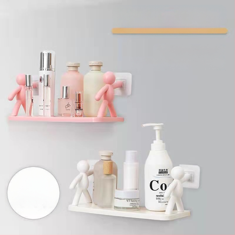 Väikese inimese hoiuriiul seinale kinnitatav stantsivaba vannitoa kosmeetika hoiuriiul köögi vürtsipurgi korraldaja riiul kodune hoiustamine