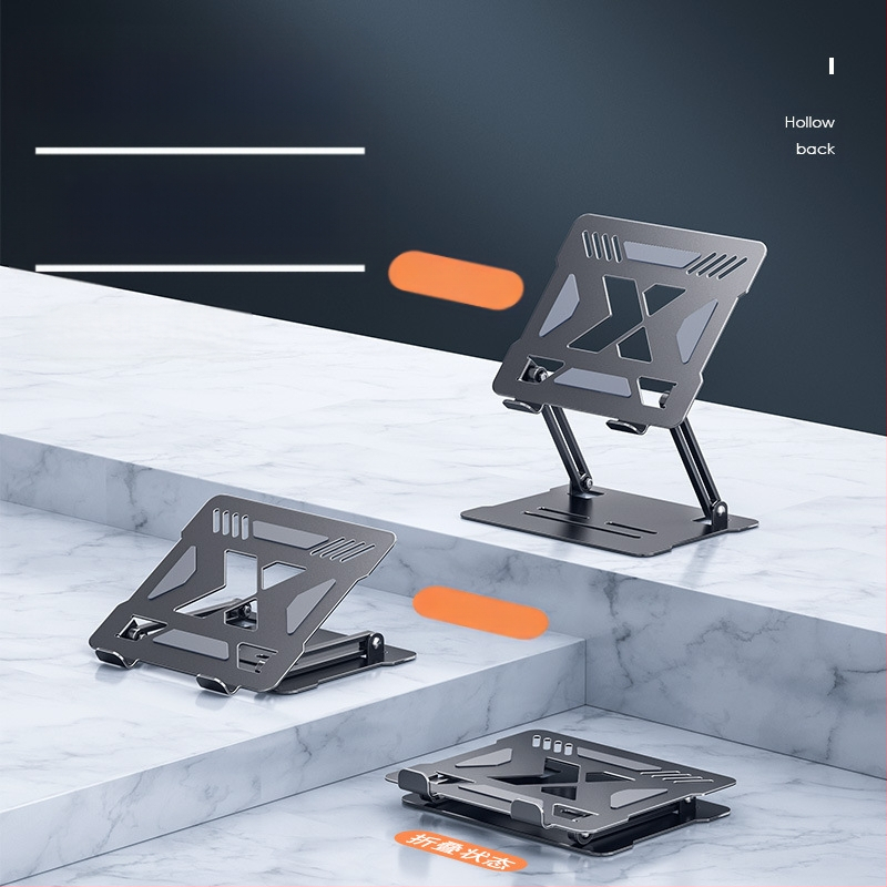 Jahutav sülearvuti alus, reguleeritav, reguleeritav alus, alumiiniumsulamist lauaarvuti kõrgendav riputatud riiul