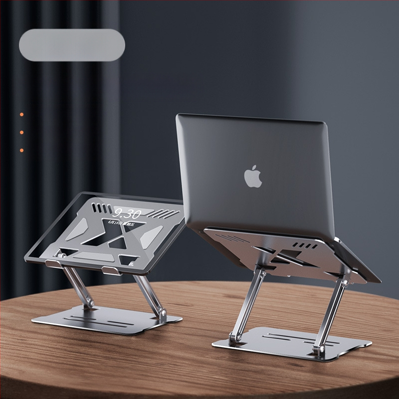 Jahutav sülearvuti alus, reguleeritav, reguleeritav alus, alumiiniumsulamist lauaarvuti kõrgendav riputatud riiul