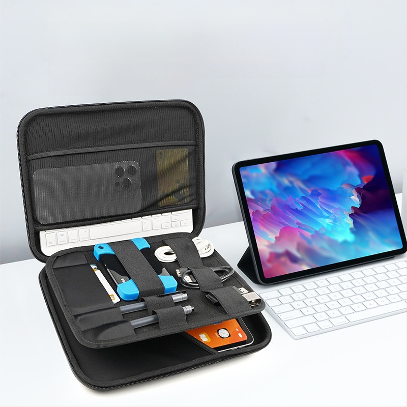 iPadi arvutikoti kaitseümbris 12,9-tollisele 10,8-tollisele õlasabale, mitmeotstarbeline andmekaabli hoiukarp