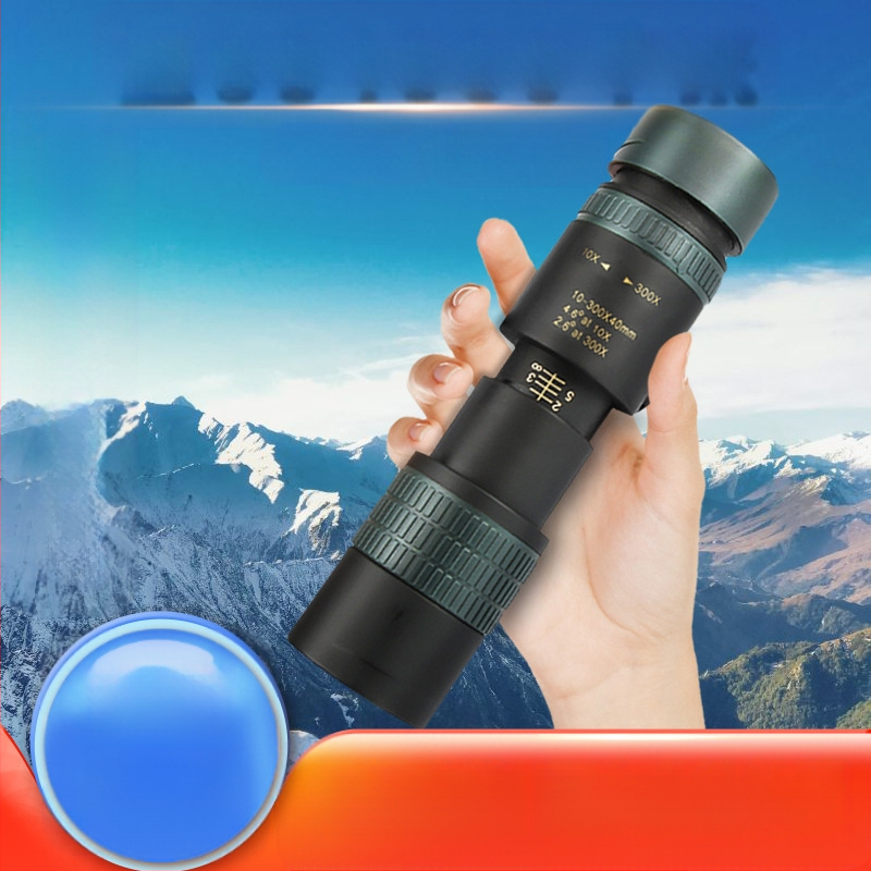 10–300x 40 naujas teleskopas su didelio galingumo HD vieno vamzdžio priartinimu, mobiliojo telefono kamera