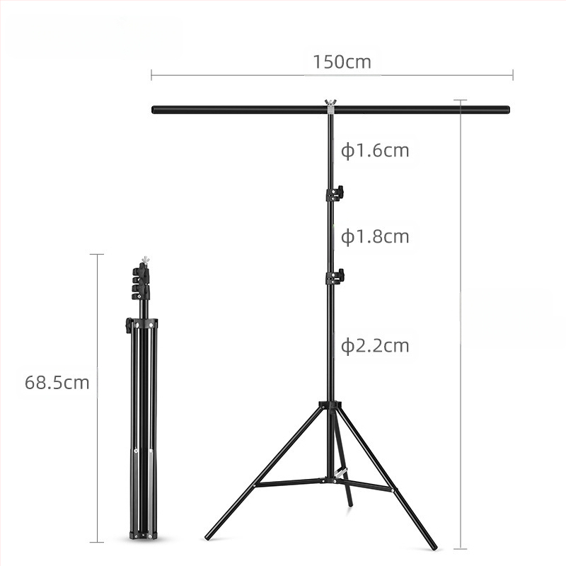 Teleskopisks T-veida fona statīvs fotogrāfijai Gantrijas fons tiešraides pārraidei zaļš ekrāns statīvs šķērsstienis foto fona statīvs T-veida statīvs
