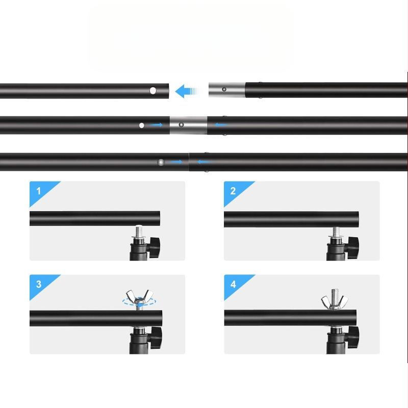 Teleskopisks T-veida fona statīvs fotogrāfijai Gantrijas fons tiešraides pārraidei zaļš ekrāns statīvs šķērsstienis foto fona statīvs T-veida statīvs