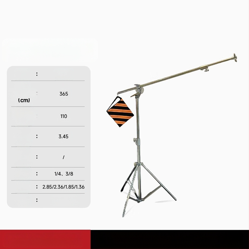 Roostevabast terasest valgusstatiiv täitevalguseks, otseülekandeks, laevalgusstatiiv, kaasaskantav teleskoopvalgusstatiiv õues filmimiseks