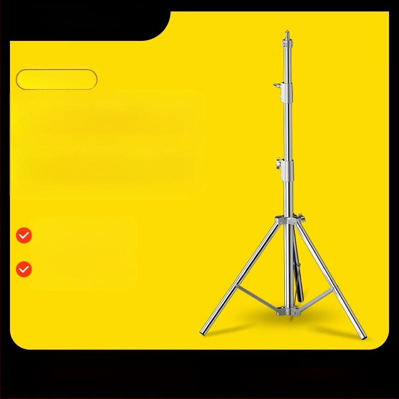 Roostevabast terasest valgusstatiiv täitevalguseks, otseülekandeks, laevalgusstatiiv, kaasaskantav teleskoopvalgusstatiiv õues filmimiseks