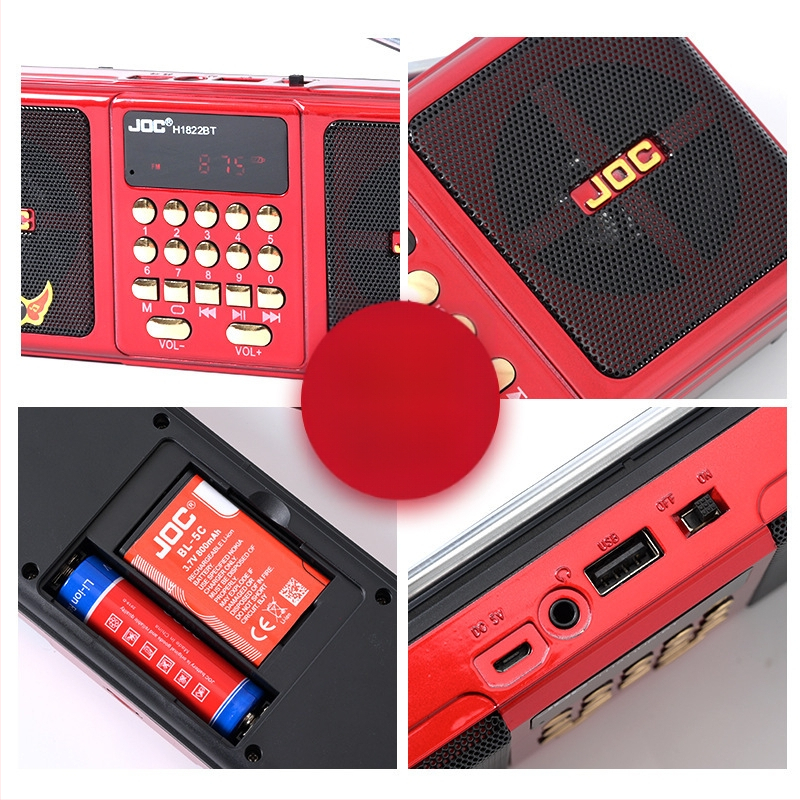 Kaasaskantav eakate raadio täisriba täiskanaliga multifunktsionaalne kaardiraadiotehase hulgimüügi Bluetooth-kõlar