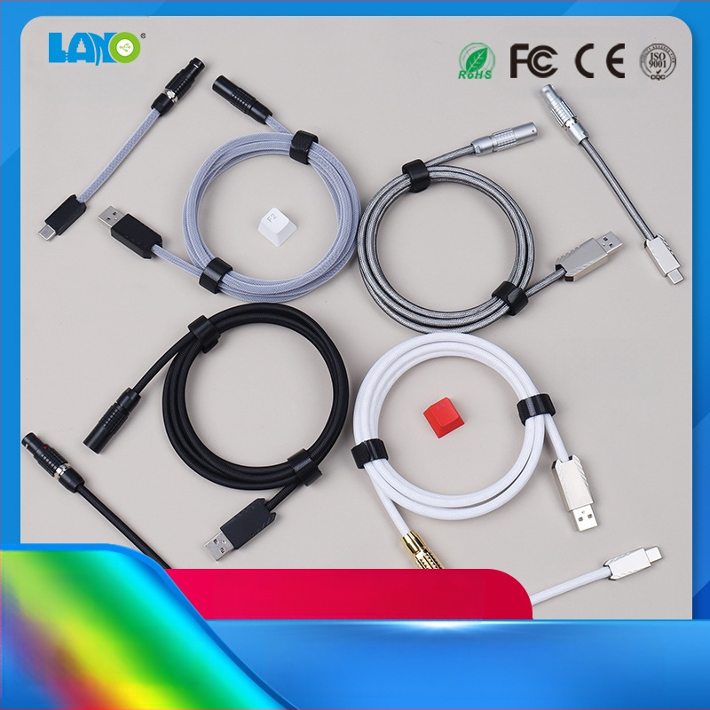 FGG 0B kabel za tipkovnicu USB na Type-C višebojni zračni utikač prilagođeni zračni kabel limun kratki ravni