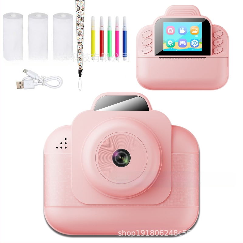 Puzles bērnu kamera Pārrobežu fotoattēlu drukāšanas kamera Drukā HD termiskā bērnu fotokamera