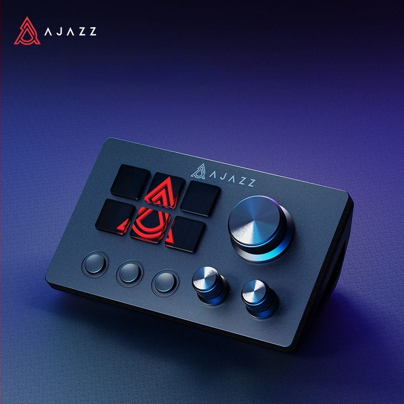 Black Jue akp03 asztali segédkonzol panelvezérlő, részvénykereskedéshez, élő hanggal, programozható gyorsbillentyű