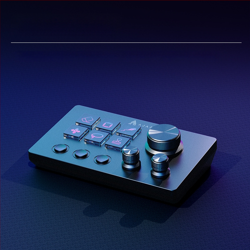 Black Jue akp03 asztali segédkonzol panelvezérlő, részvénykereskedéshez, élő hanggal, programozható gyorsbillentyű