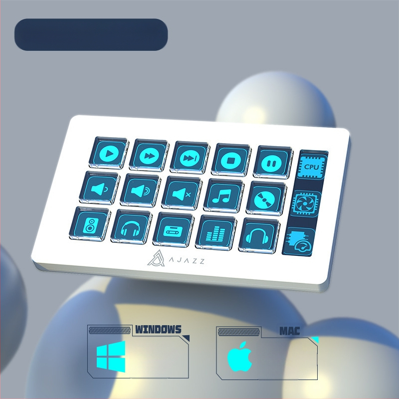 Heijue Akp153 Настолен асистентски контролер за стрийминг на живо, цветокорекция на филми и телевизия, програмируеми клавишни комбинации