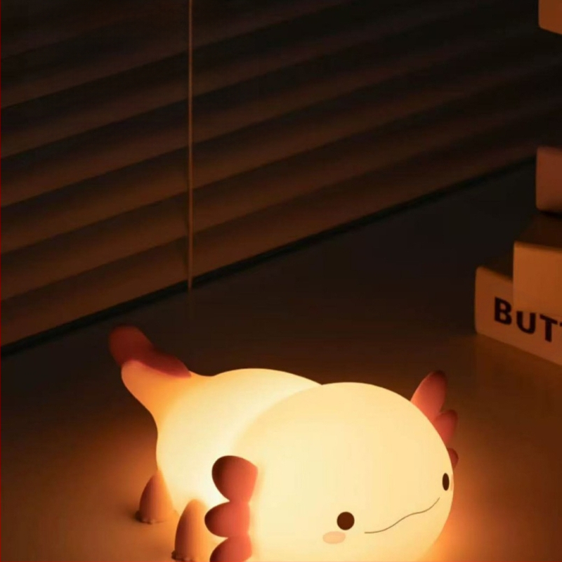 Határokon átnyúló Salamander hatszögletű dinoszaurusz éjszakai fény Salamander újratölthető időzítő ütem éjjeli lámpa kreatív ajándék