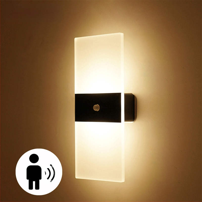 LED intelligentne inimkeha induktsioonseinalamp löögivaba magnetiline imemislamp laetav seinalamp hotelli voodiääre koridori seina imemislamp öölamp