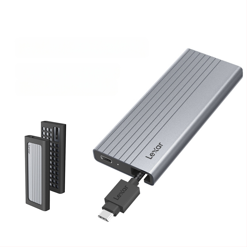 Lexa E10/E6/E300/E350 mobiilne kõvaketta korpus M.2 NVMe/SATA protokolliga Type-C 3.2