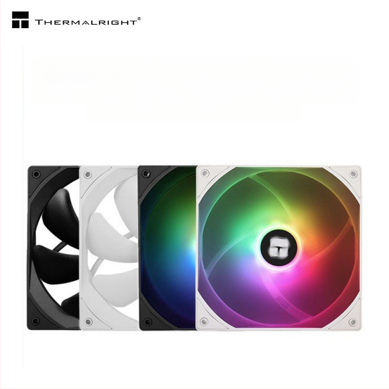 Limin TL-C14C-S must 14cm šassiiventilaator lauaarvutile vaikne valge ARGB arvuti jahutusventilaator