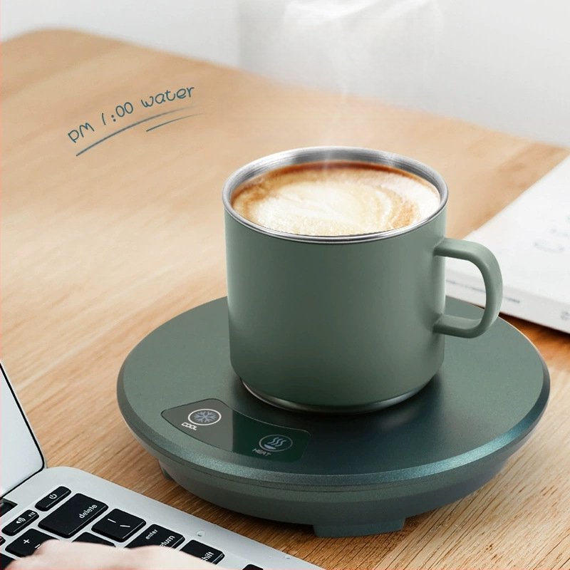 Трансгранична интелигентна подложка за бързо охлаждане и затопляне на чаши за горещи и студени напитки, малка преносима подложка за монтиране в кола за дома с двойна употреба за охлаждане и отопление