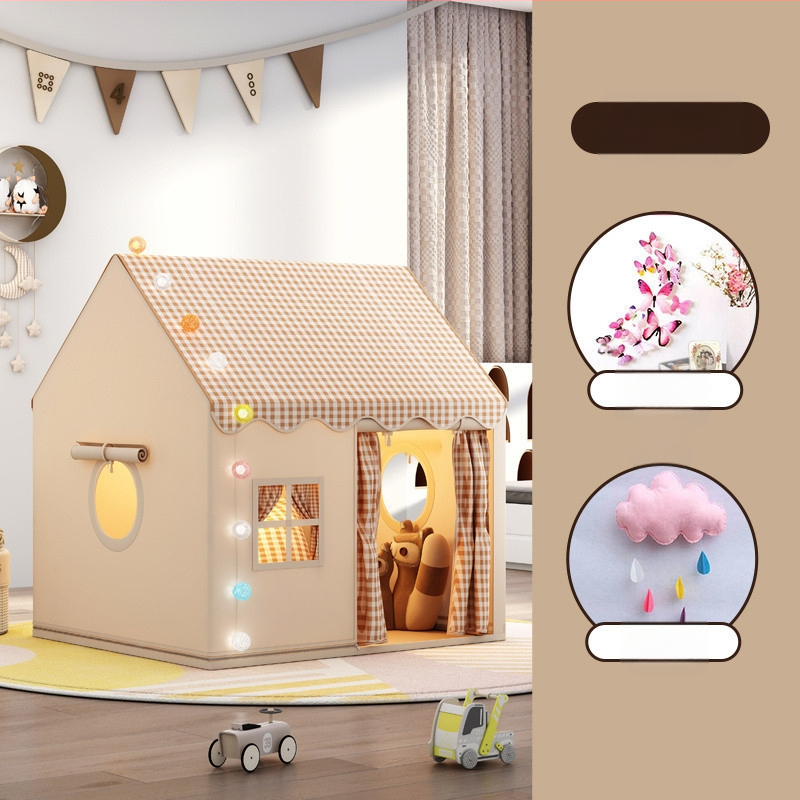 Gyerek sátor beltéri játékház kis ház kastély hercegnő ház alvó játszóház játék szúnyogháló születésnapi ajándék