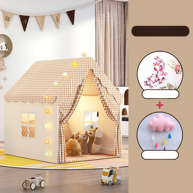 Gyerek sátor beltéri játékház kis ház kastély hercegnő ház alvó játszóház játék szúnyogháló születésnapi ajándék