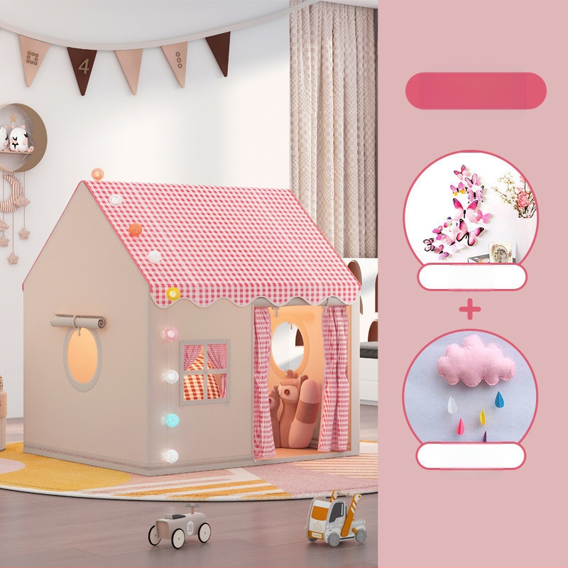 Gyerek sátor beltéri játékház kis ház kastély hercegnő ház alvó játszóház játék szúnyogháló születésnapi ajándék