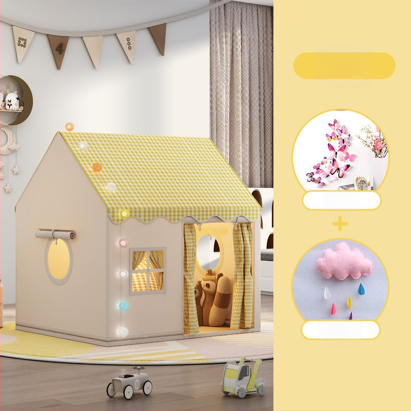 Gyerek sátor beltéri játékház kis ház kastély hercegnő ház alvó játszóház játék szúnyogháló születésnapi ajándék