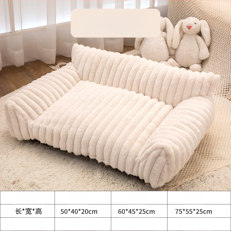 Piiriülene populaarne kassipesa talvine diivanipesa jänese plush paksendatud soe lemmikloomapesa kenneli koeramatt lemmikloomatarbed