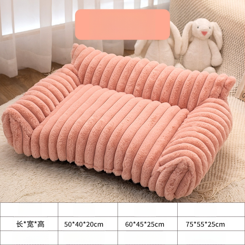 Piiriülene populaarne kassipesa talvine diivanipesa jänese plush paksendatud soe lemmikloomapesa kenneli koeramatt lemmikloomatarbed