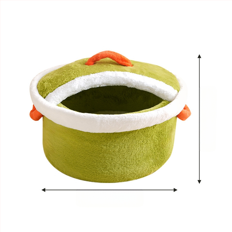 Interneti kuulsuste ohutu poti kate kassimajas koerakuudis pehme ja mugav talvine soe suletud turvaline kassipesa lemmikloomatarbed