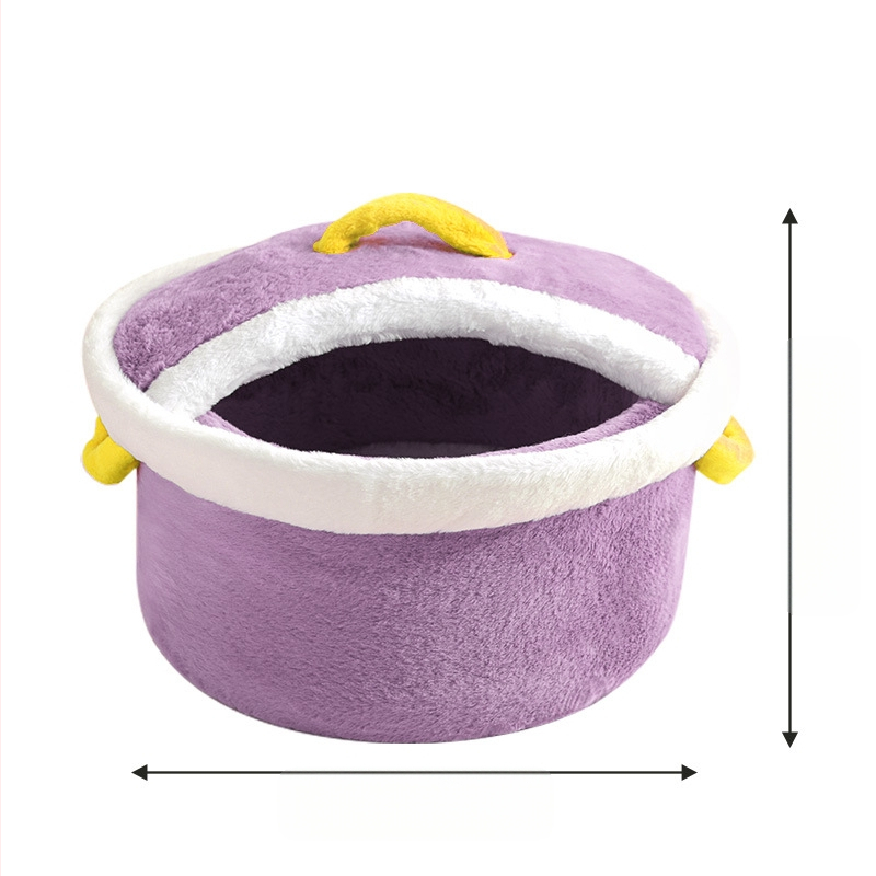 Interneti kuulsuste ohutu poti kate kassimajas koerakuudis pehme ja mugav talvine soe suletud turvaline kassipesa lemmikloomatarbed