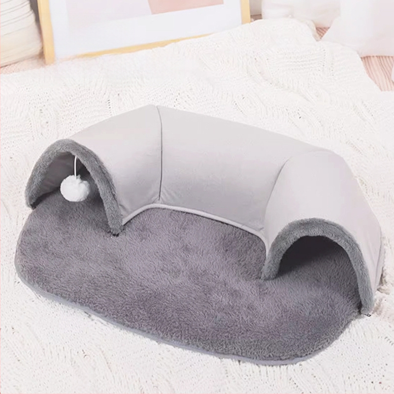 Kassitunnel sügis-talvine kassipesa kassi rajal mängimiseks une kõik-ühes multifunktsionaalne kassimänguasi soe matt lemmikloomapesa hulgimüük
