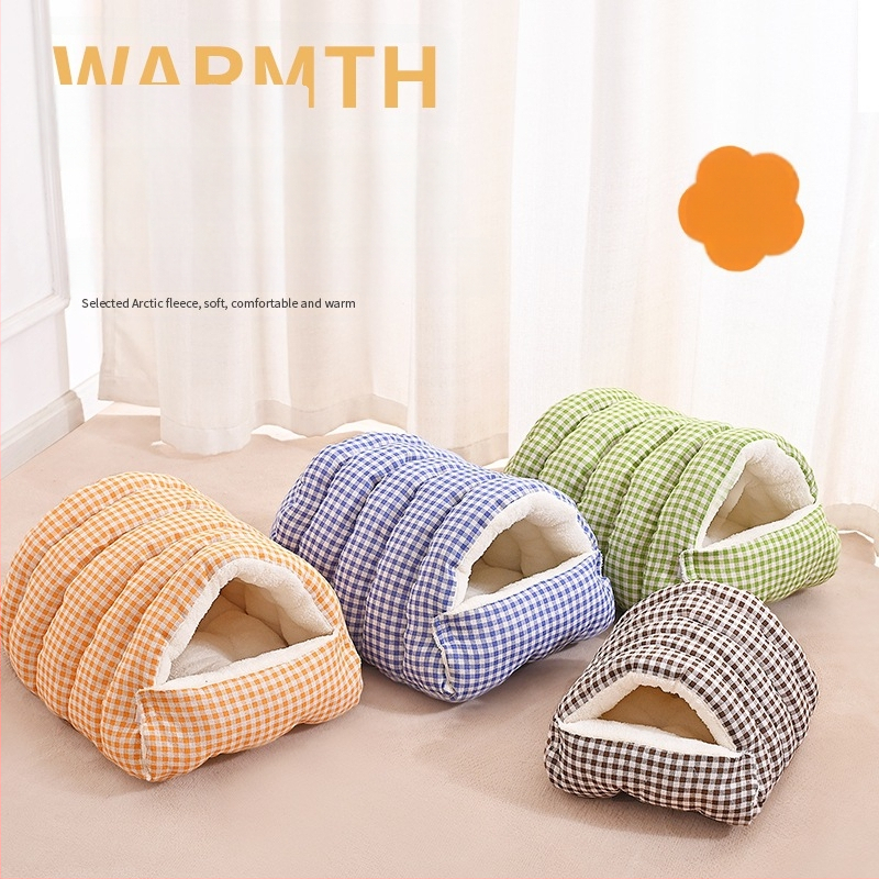 Kassipesa on talvel soe, suletud ja turvaline, kassi ja koera voodi, magamispesa, magamiskott, tekk, talvine ese lemmikloom