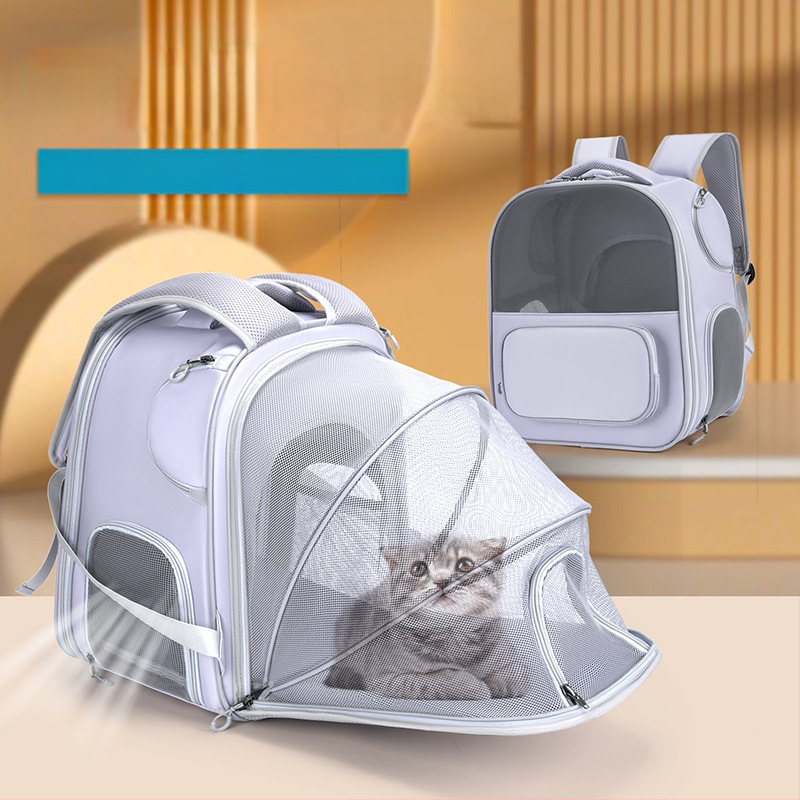 Kisállattáska, amely bővítheti a macskaketrecet, kényelmes belső pad kutyáknak és macskáknak kimegy, lélegző, hordozható kisállat utazótáska, aranyos kisállat hátizsák