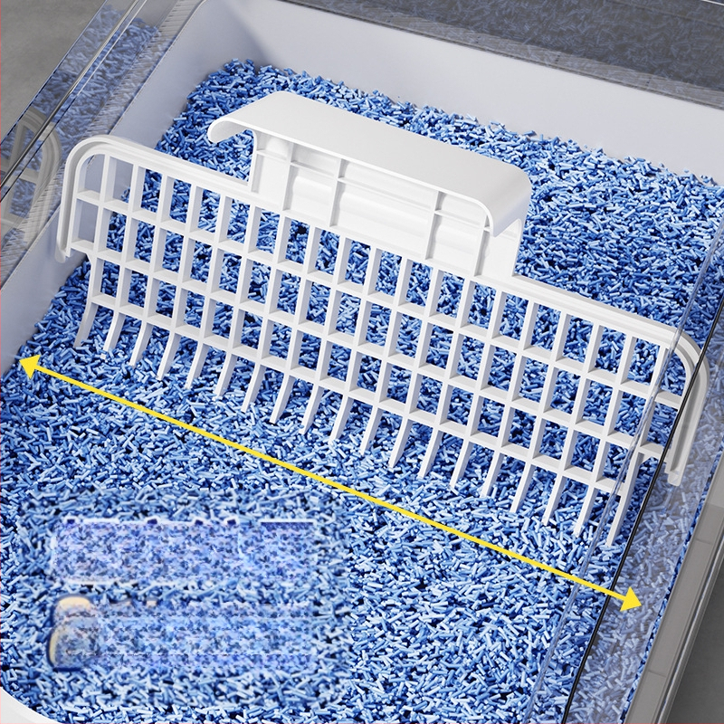 Kassiliivakast, poolsuletud, lõhnakindel, eriti suur kassi tualett, lemmikloomatarbed, pritsmekindel, eriti suur kassiliivakast, piiriülene