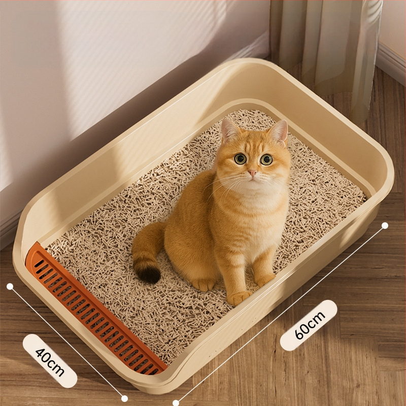 Macskakellékek Extra nagy macskaalomtál Nyitott Félig zárt Nagy Extra nagy macska WC Fokozottan fröccsenésgátlóval