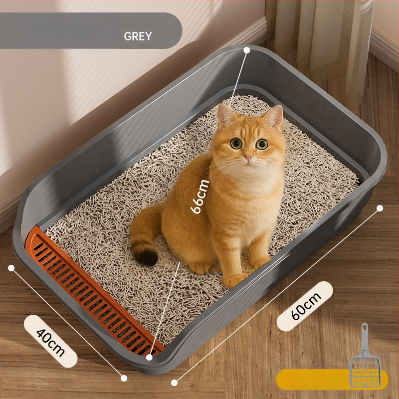 Macskakellékek Extra nagy macskaalomtál Nyitott Félig zárt Nagy Extra nagy macska WC Fokozottan fröccsenésgátlóval