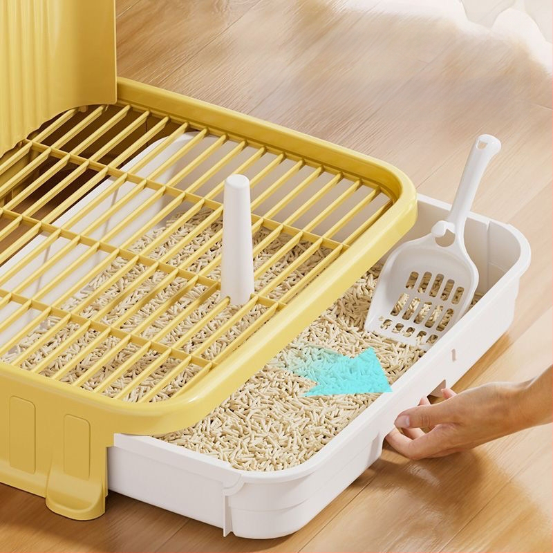 Šunų tualetas, mažo dydžio šunims, apsaugantis nuo žingsnių nuo šlapimo, augintinių šuniukų šlapimo takų išmatų stalčiaus tipo šunų kraiko dubenėlis