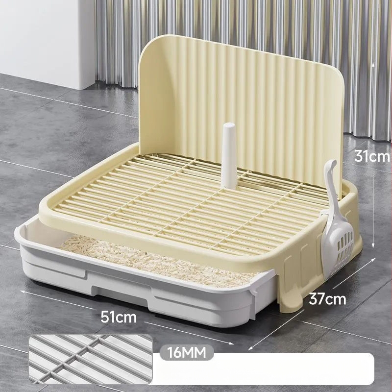 Šunų tualetas, mažo dydžio šunims, apsaugantis nuo žingsnių nuo šlapimo, augintinių šuniukų šlapimo takų išmatų stalčiaus tipo šunų kraiko dubenėlis