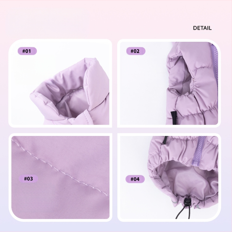 Piiriülesed koerariided, paksendatud soojad leivariided, varrukateta, mitte-tagasihoidvad, liibuvad soojad koerariided sügis- ja talveriiete hulgimüük